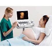 Pregnant Woman getting 3D Ultrasound